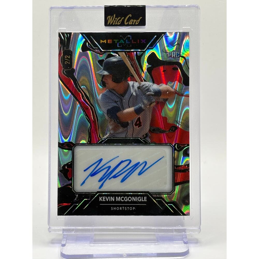 2024 Wild Card Metallix Kevin McGonigle Encased Rookie Silver Lava Auto 2/2 SSP